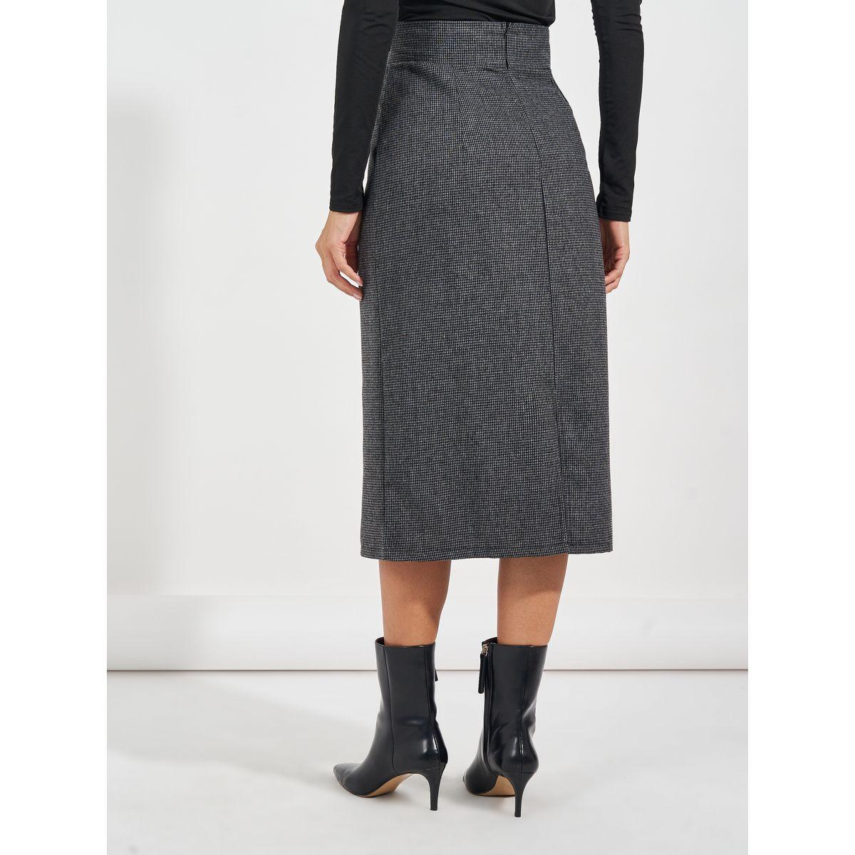 Styli High Rise Textured Midi Skirt-women-clothing-bottoms-skirts-image-4