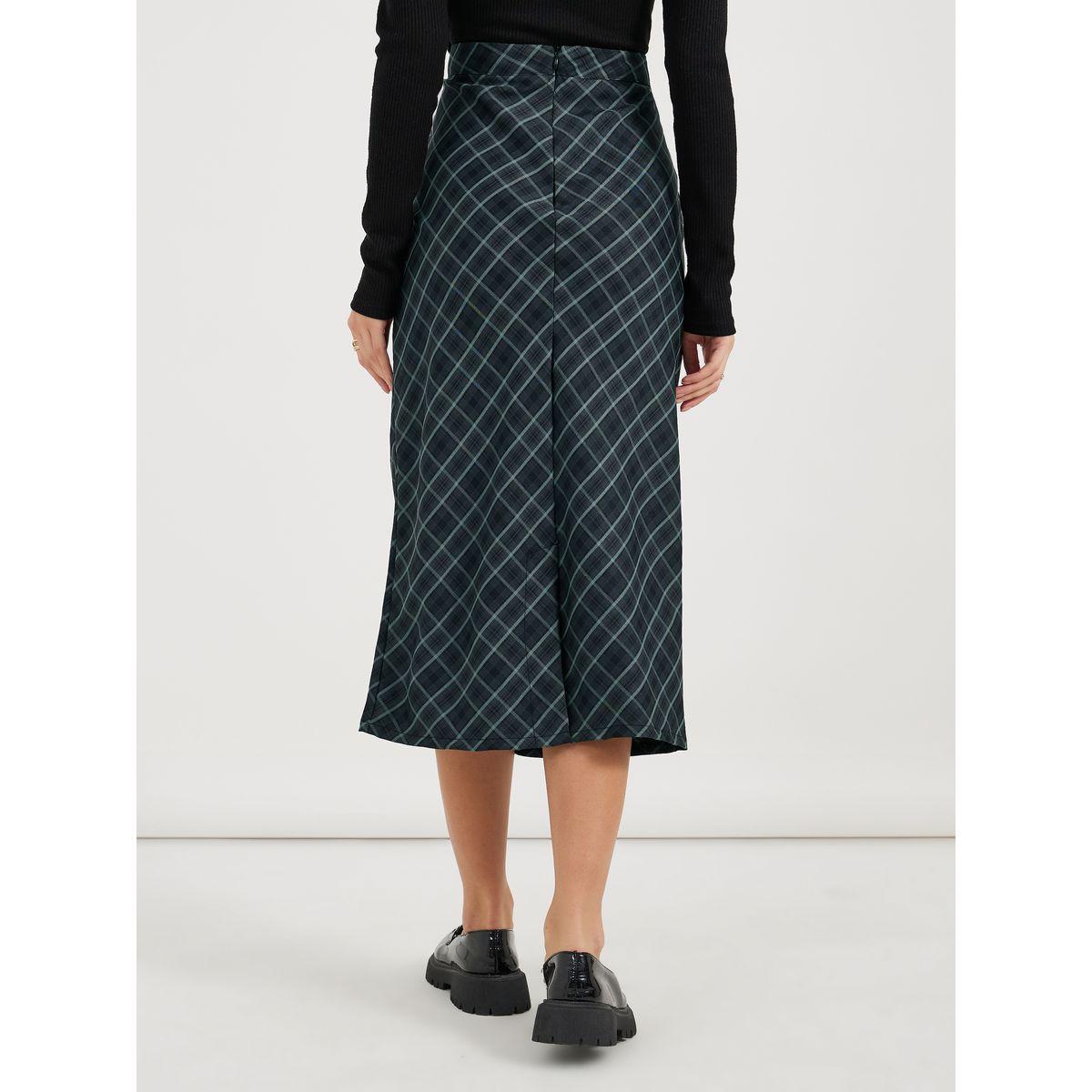 تنورة ميدي بطبعة مربعات-women-clothing-bottoms-skirts-image-4