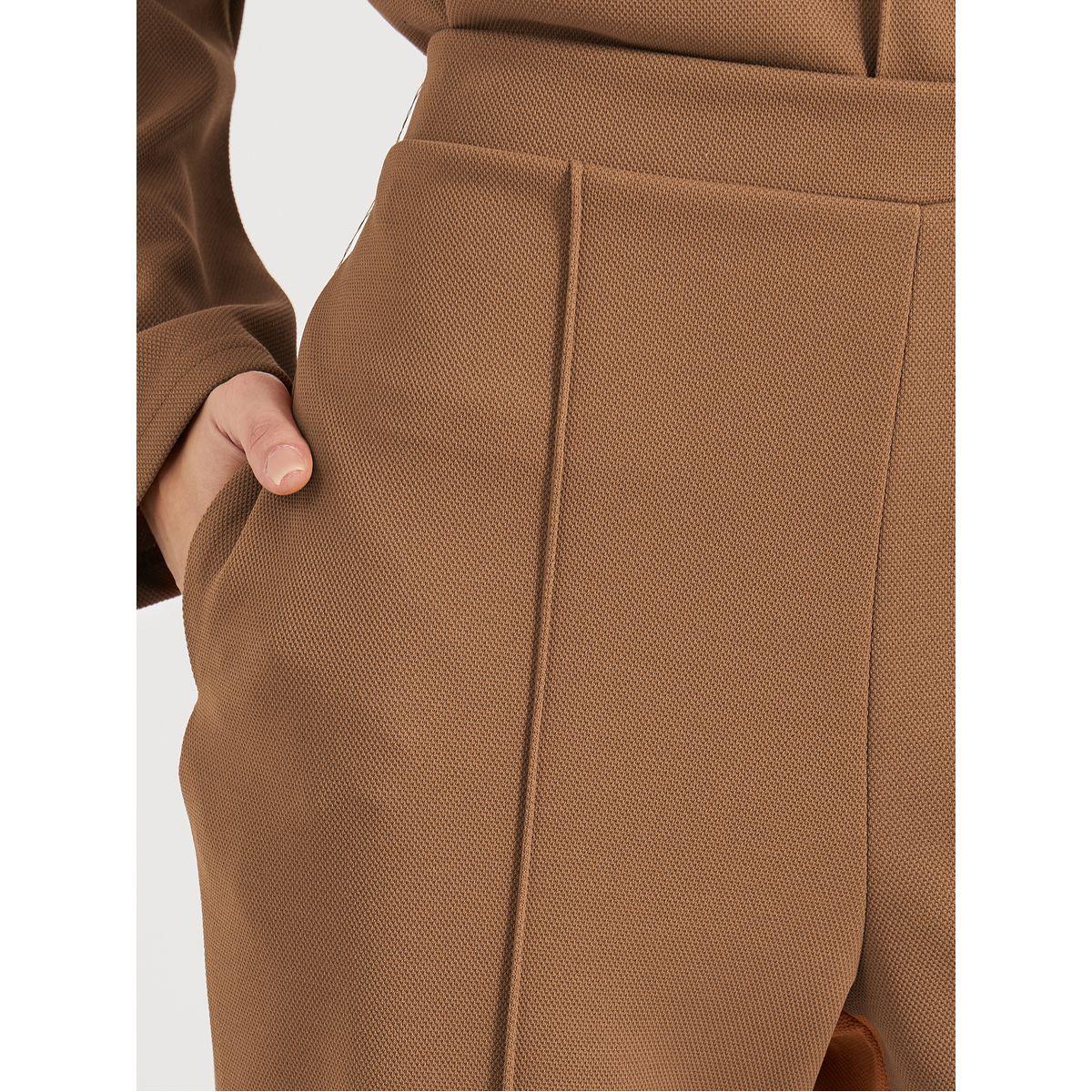 بنطال بأرجل مستقيمة وخصر متوسط مع درزات-women-clothing-bottoms-joggers-image-3