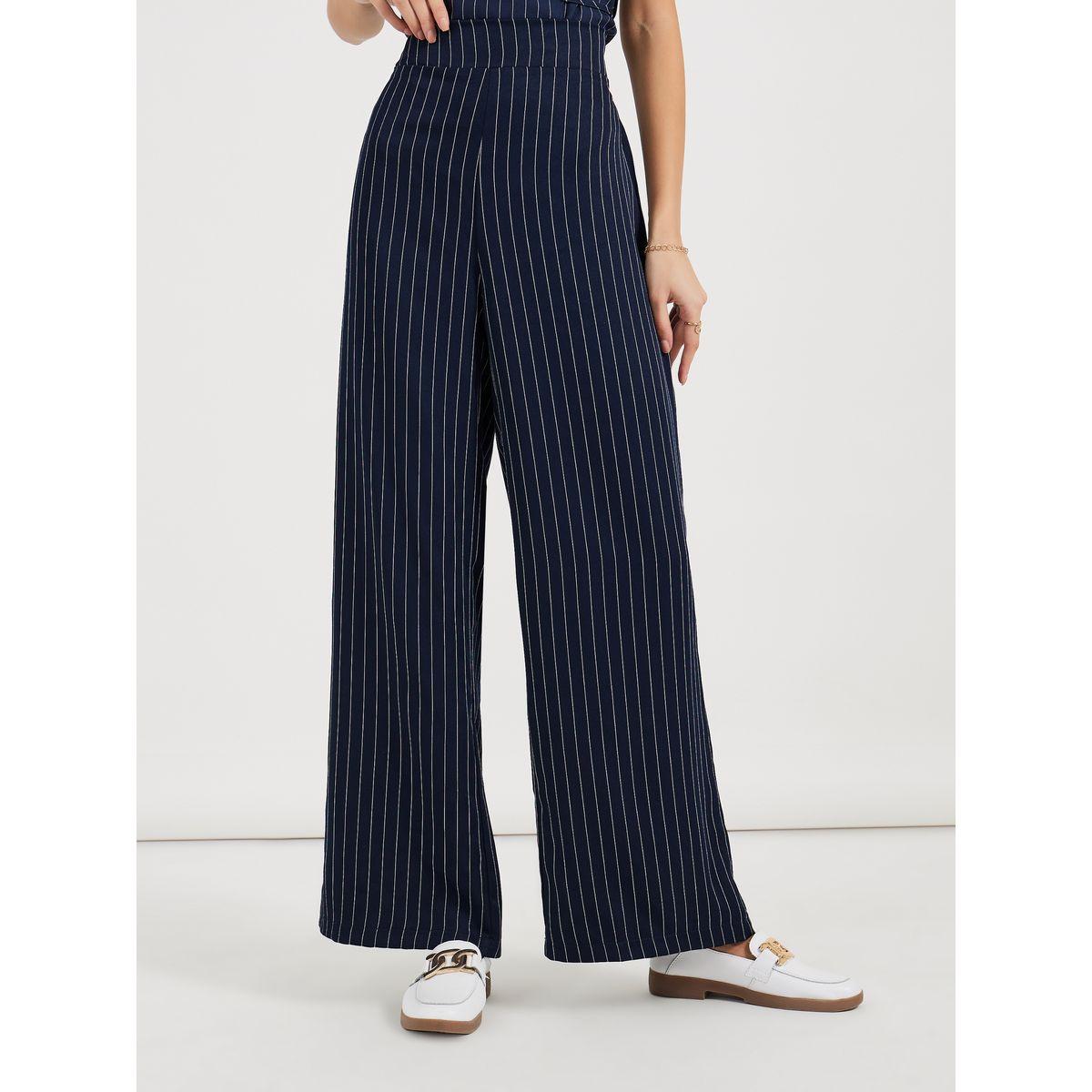 Styli Striped Wide Leg High Rise Pants-women-clothing-bottoms-trousers-image-2