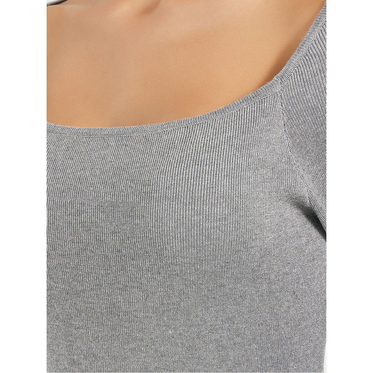 Styli Square Neck Knitted Sweater Midi Dress-women-clothing-dresses-image-3