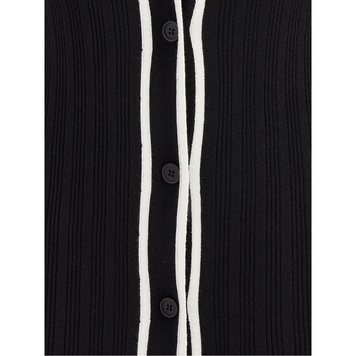 Styli Contrast Trim Collared Sweater Midi Dress-women-clothing-dresses-image-3