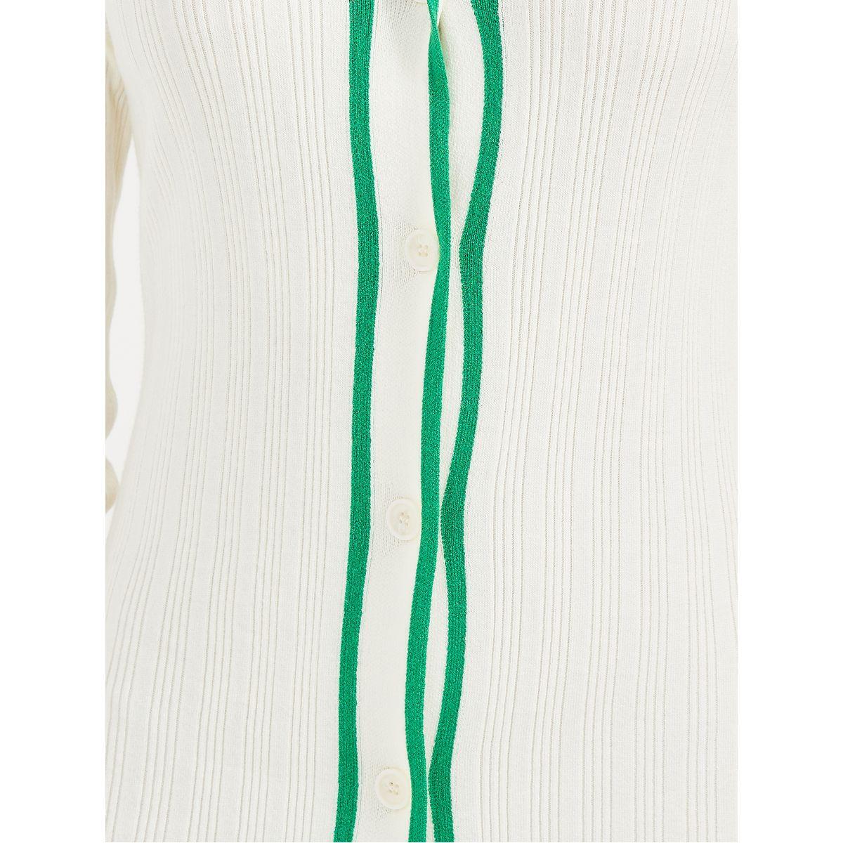 Styli Contrast Trim Collared Sweater Midi Dress-women-clothing-dresses-image-3