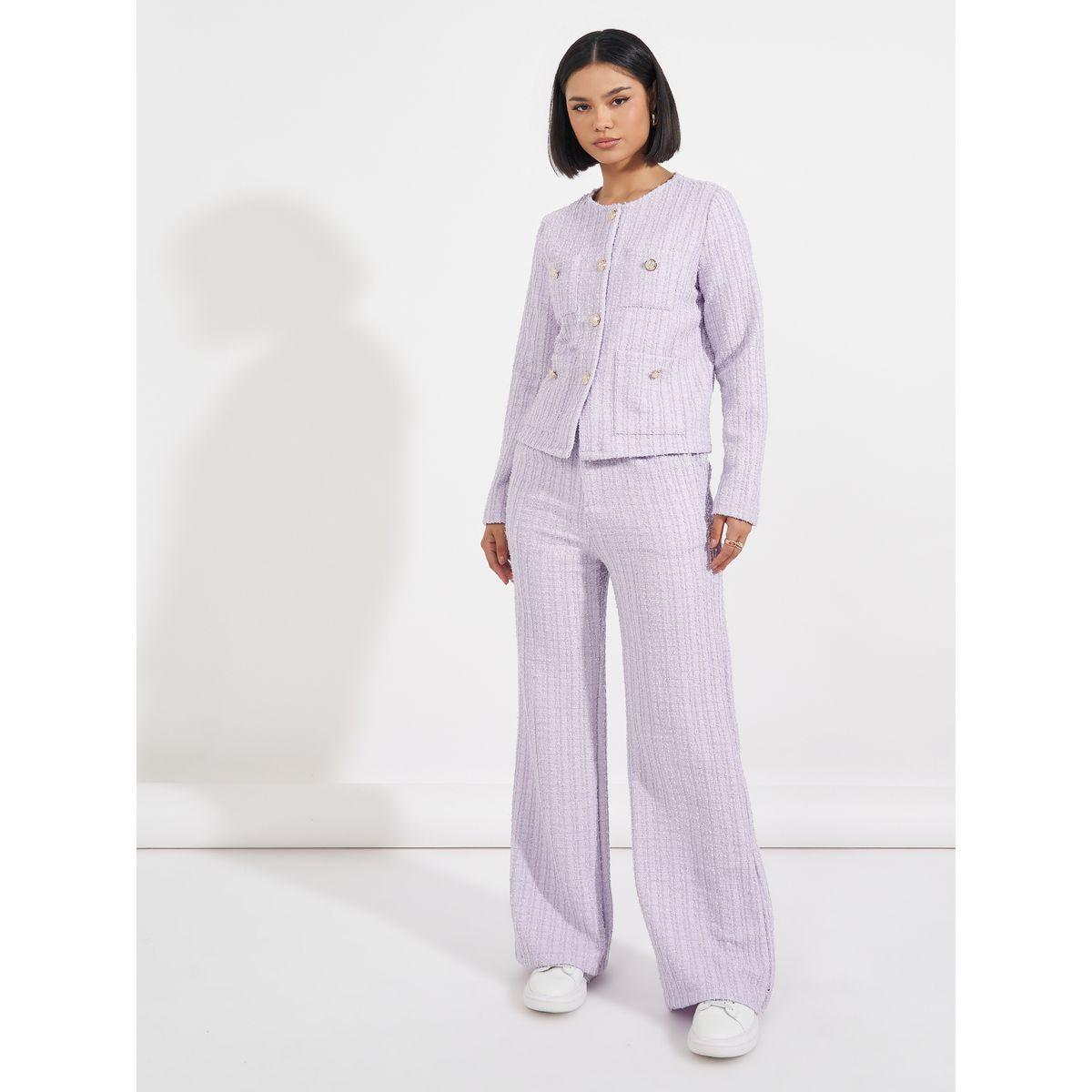 Styli Tweed Buttoned Jacket & Tailored Trouser Co-Ords-women-clothing-coordsets-image-3