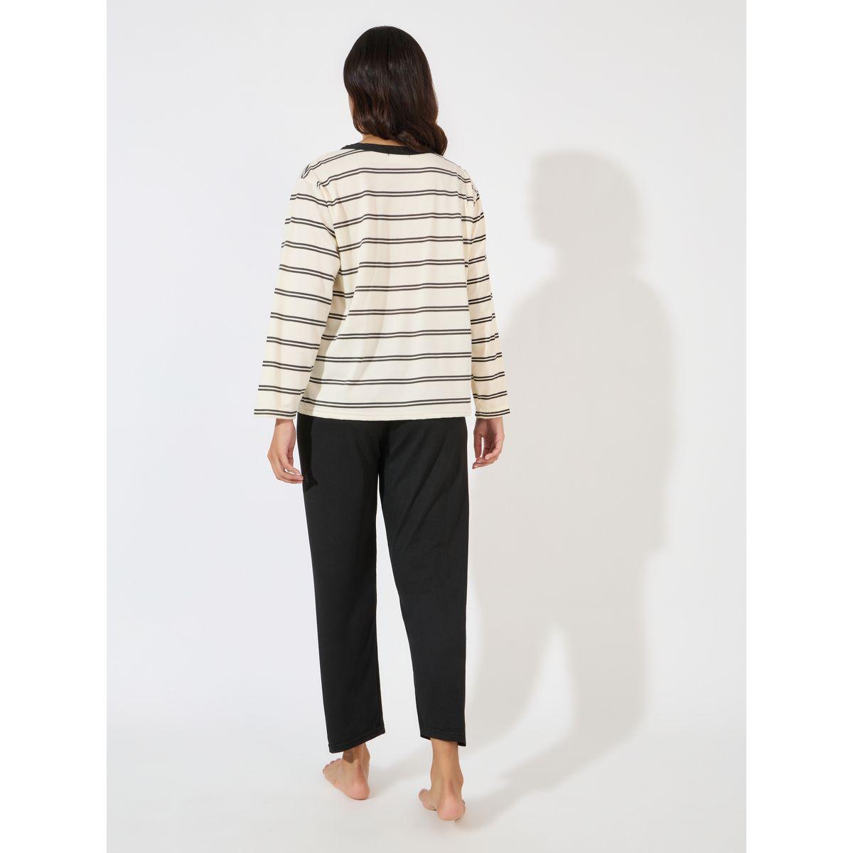 Styli Unwind Striped Long Sleeves Top & Pyjama Set-women-clothing-nightwear-pyjamas-longsets-image-4