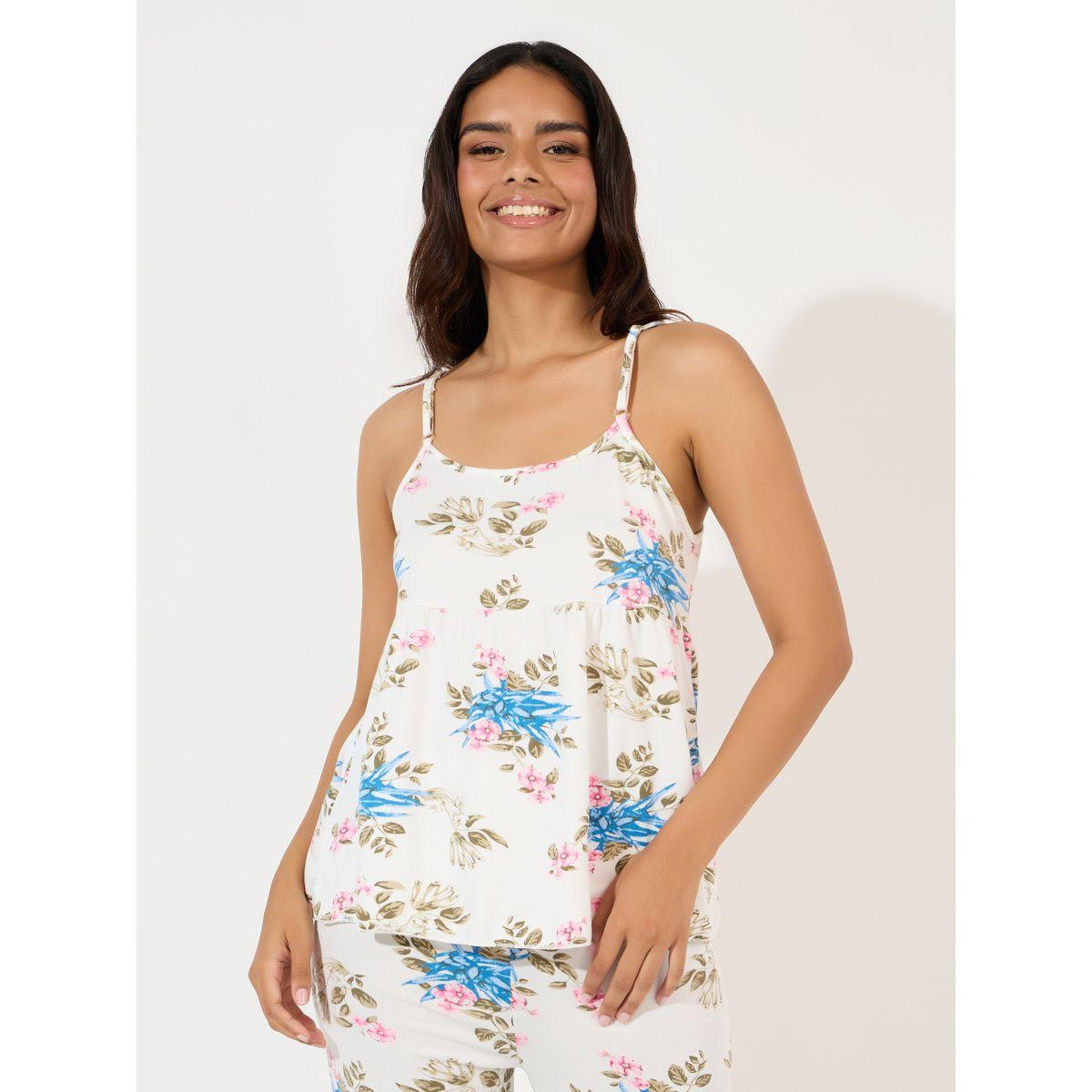 مجموعة من 3 - بنطال كابري وكامي مع روب-women-clothing-nightwear-pyjamas-longsets-image-3