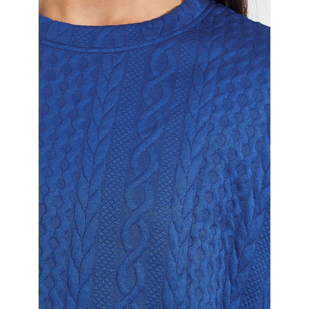 Styli Oversized Regular Length Textured Sweatshirt-women-winterwear-hoodiesandsweatshirts-sweatshirts-image-4