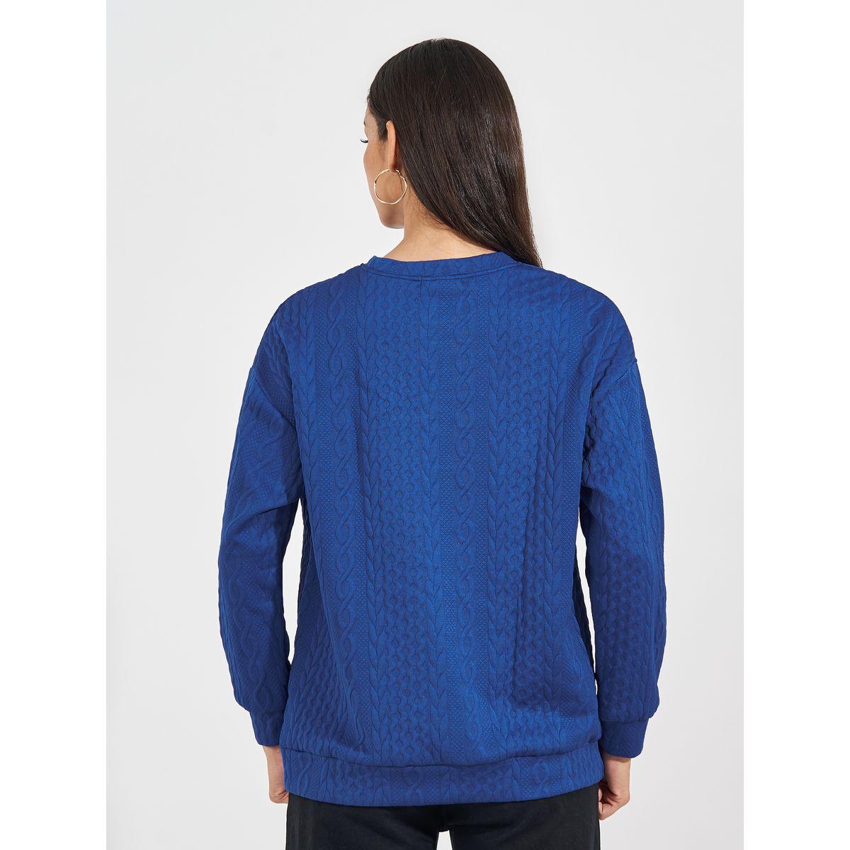 Styli Oversized Regular Length Textured Sweatshirt-women-winterwear-hoodiesandsweatshirts-sweatshirts-image-5