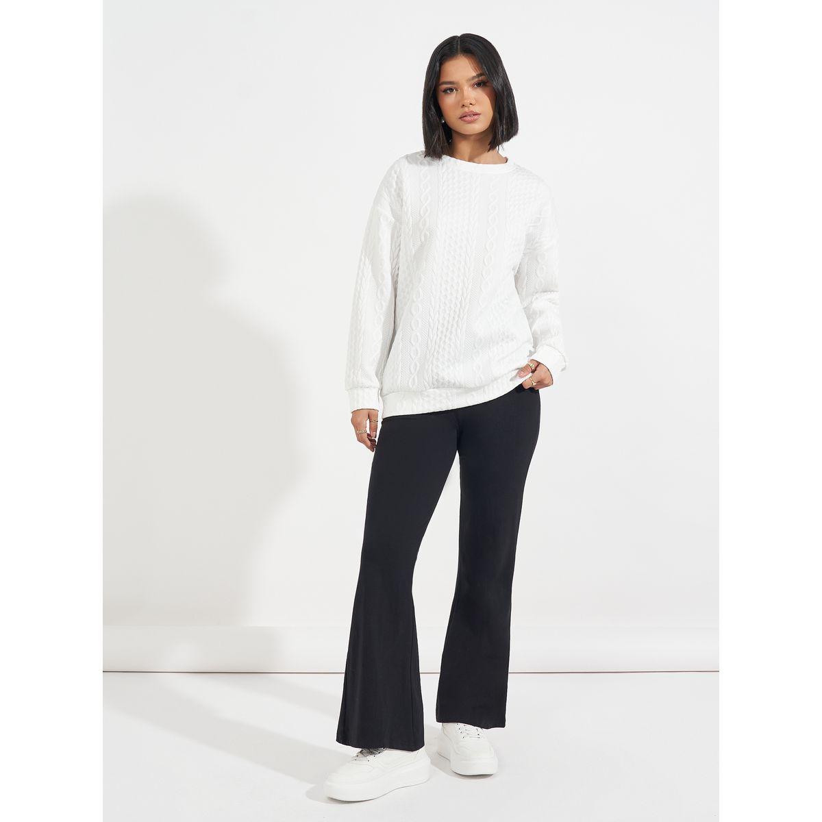 Styli Oversized Regular Length Textured Sweatshirt-women-winterwear-hoodiesandsweatshirts-sweatshirts-image-2