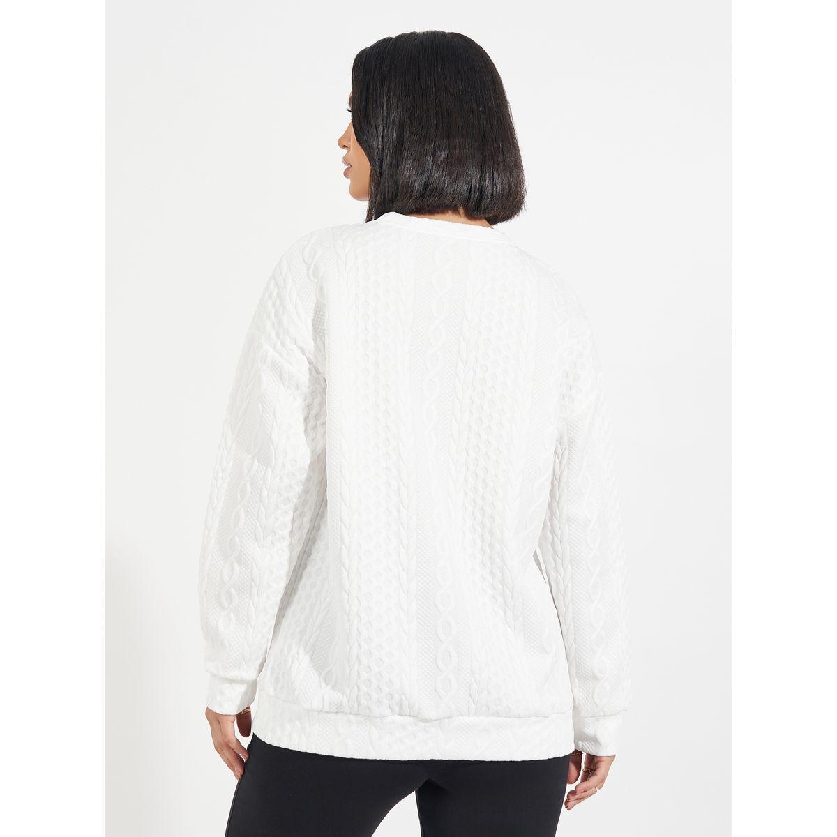 Styli Oversized Regular Length Textured Sweatshirt-women-winterwear-hoodiesandsweatshirts-sweatshirts-image-4