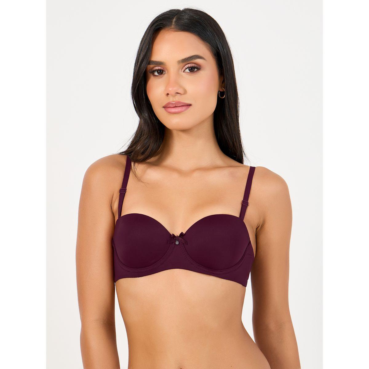 Styli Pack of 2 - Padded Wired Solid Balconette Bra-women-clothing-lingerie-bras-image-6