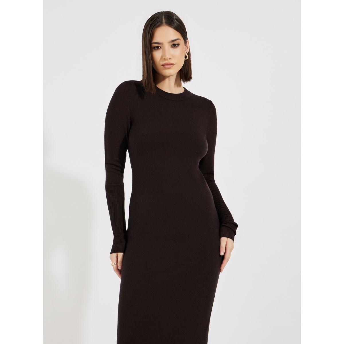 Styli Solid Knit Sweater Midi Dress-women-clothing-dresses-image-2