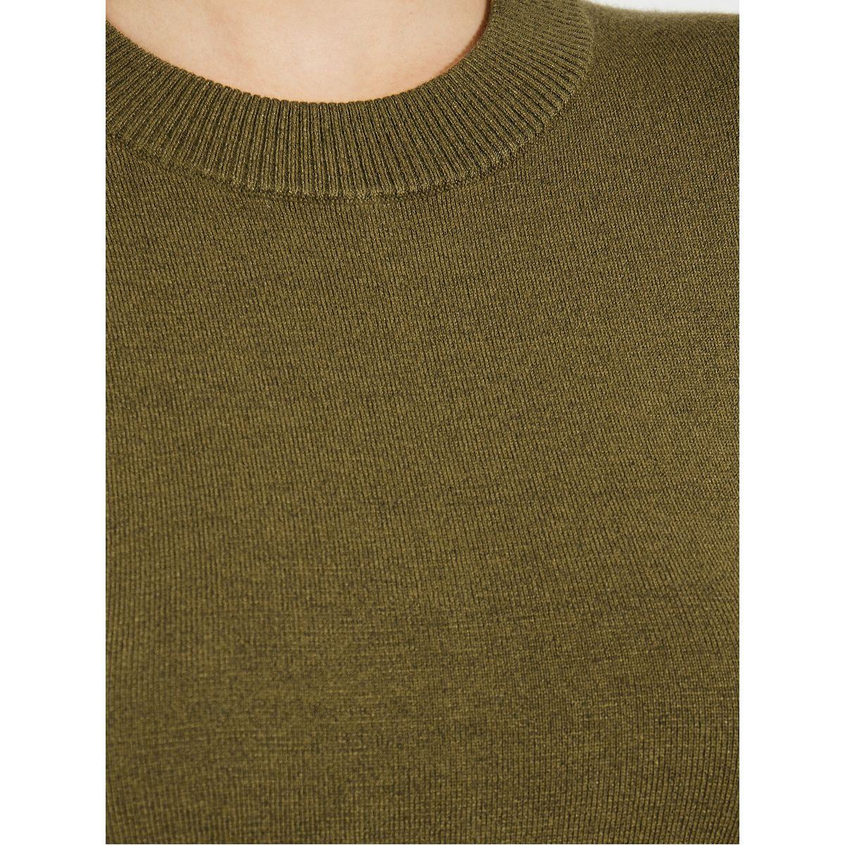 Styli Solid Knit Sweater Midi Dress-women-clothing-dresses-image-3