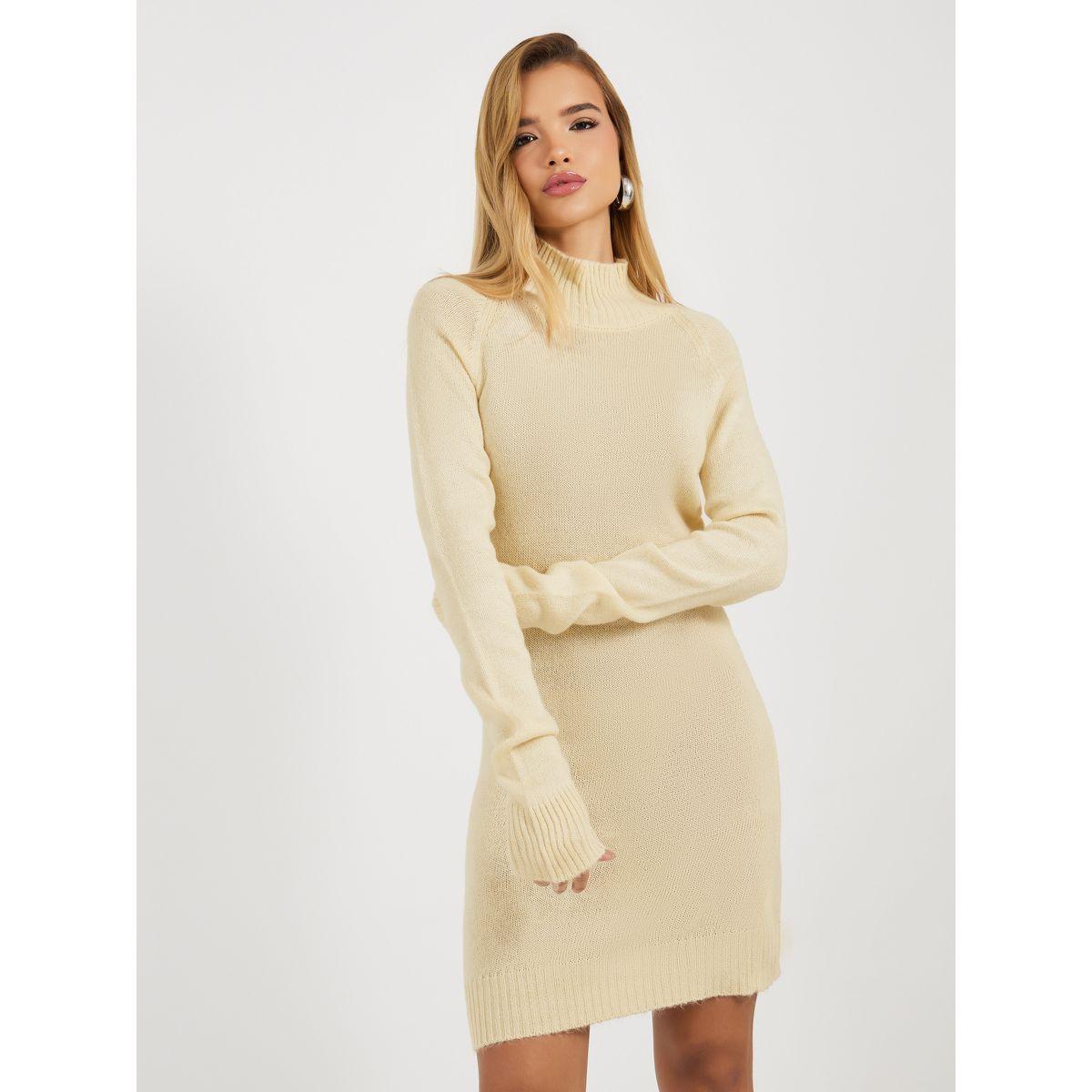 Styli Knitted Sweater Mini Dress with Long Sleeves-women-clothing-dresses-image-2
