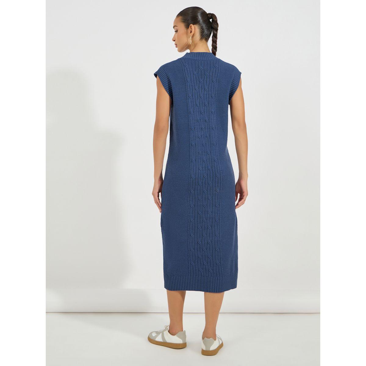 فستان ميدي بنمط سويتر وتفاصيل محبوكة-women-clothing-dresses-image-6