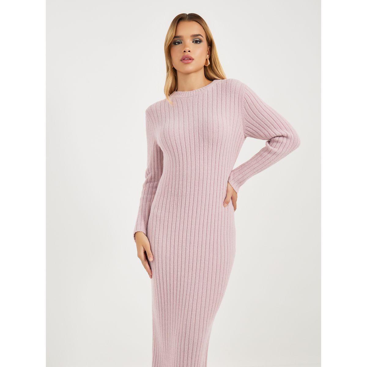 Styli Knitted Sweater Maxi Dress with Long Sleeves-women-clothing-dresses-image-5