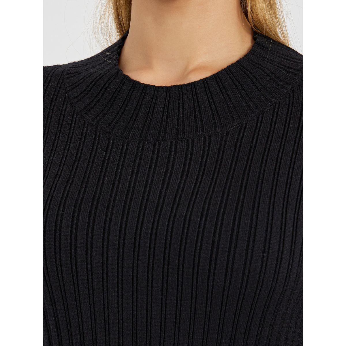 Styli Ribbed Knit Sweater Mini Dress-women-clothing-dresses-image-3