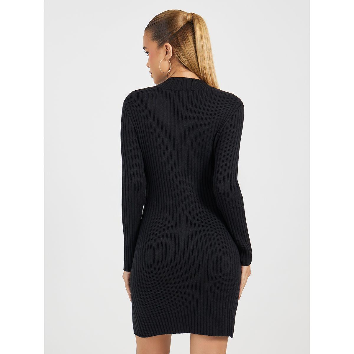 Styli Ribbed Knit Sweater Mini Dress-women-clothing-dresses-image-4