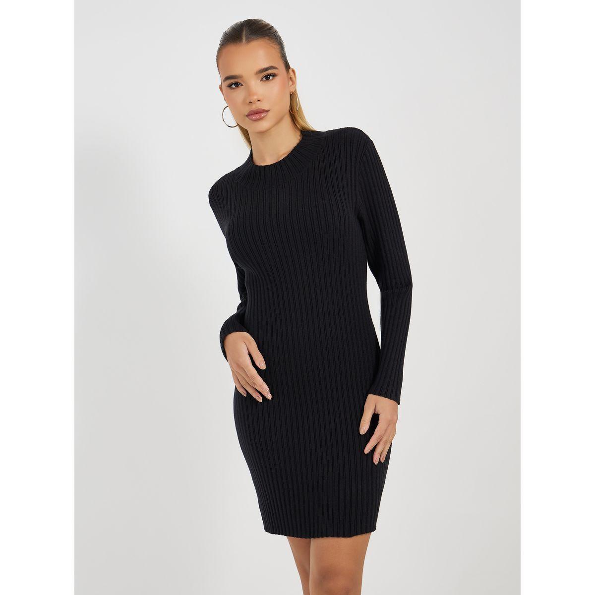 Styli Ribbed Knit Sweater Mini Dress-women-clothing-dresses-image-5