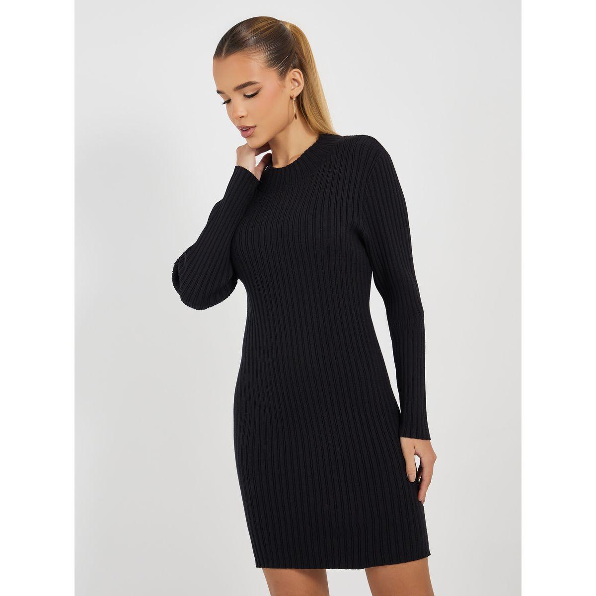 Styli Ribbed Knit Sweater Mini Dress-women-clothing-dresses-image-6