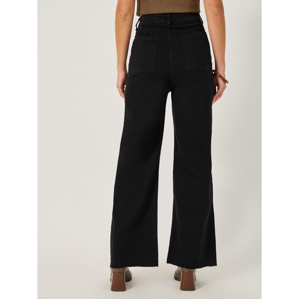 Styli High Rise Solid Straight Fit Jeans-women-clothing-bottoms-jeans-image-4
