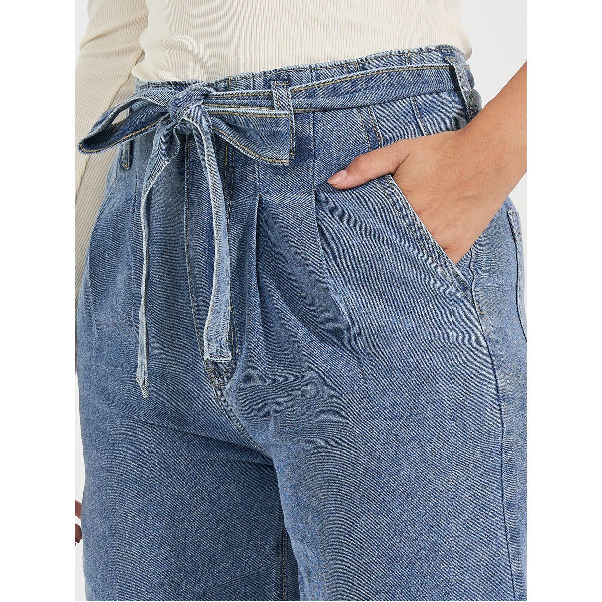 Styli High Rise Wide Leg Jeans with Tie Belt-women-clothing-bottoms-jeans-image-3