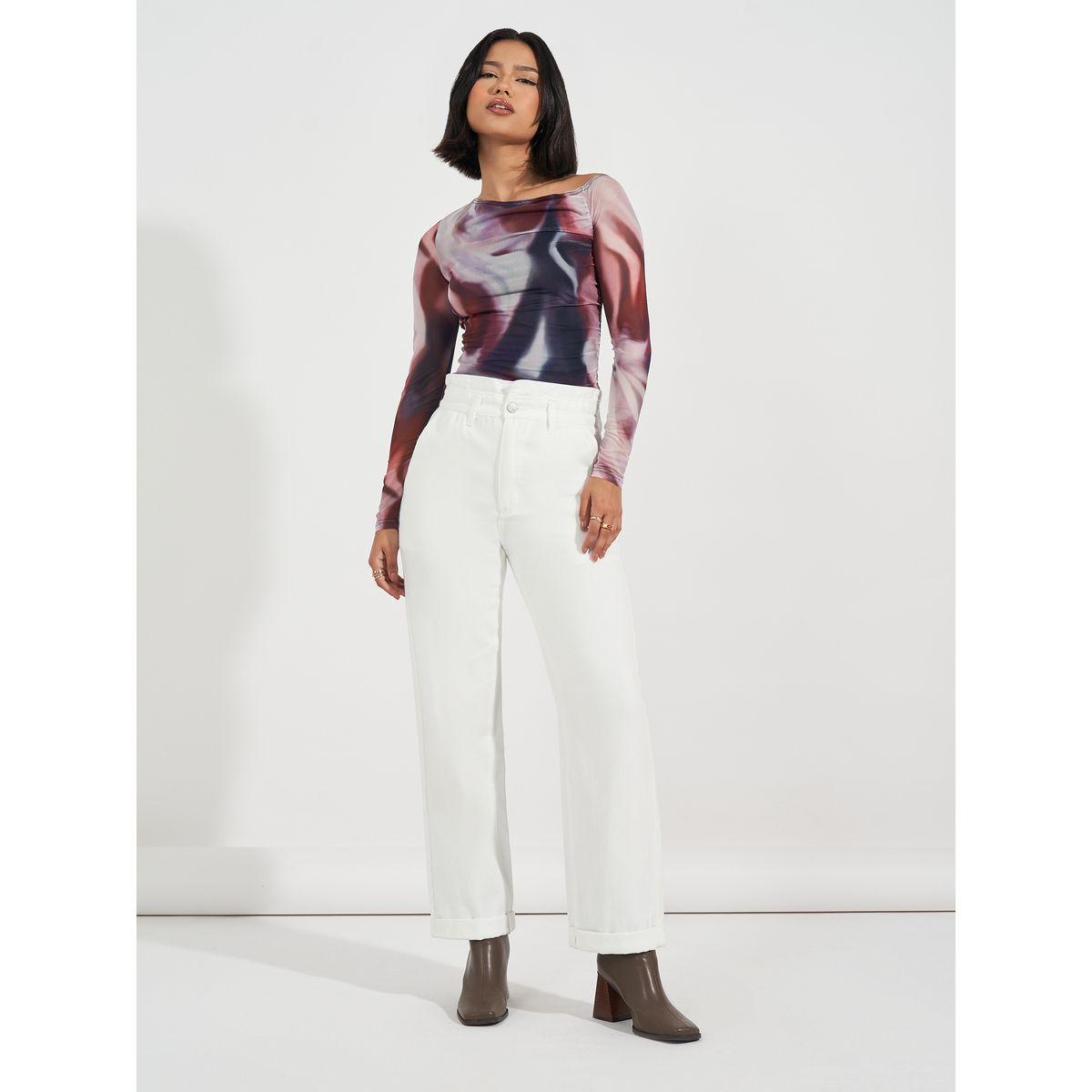 جينز بقصة مستقيمة وخصر بيبرباغ-women-clothing-bottoms-jeans-image-2