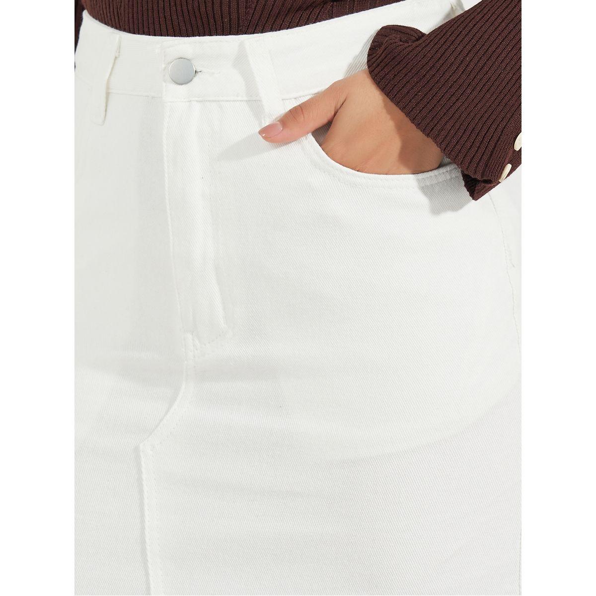 تنورة ميدي بخصر عالي وشق أمامي-women-clothing-bottoms-skirts-image-3