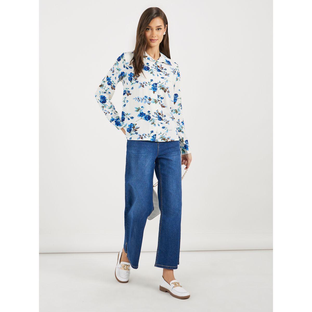 Styli Floral Print Long Sleeve Shirt-women-clothing-shirtsandblouses-shirts-image-2