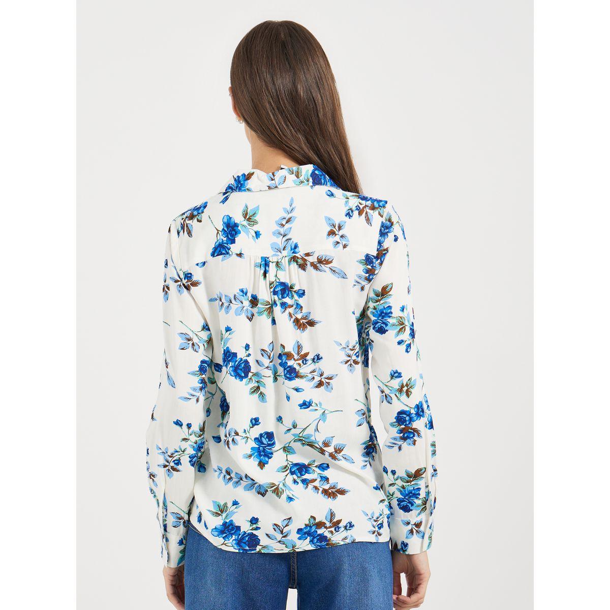 بلوزة مطبعة بأكمام طويلة وأزرار غلق-women-clothing-shirtsandblouses-shirts-image-4