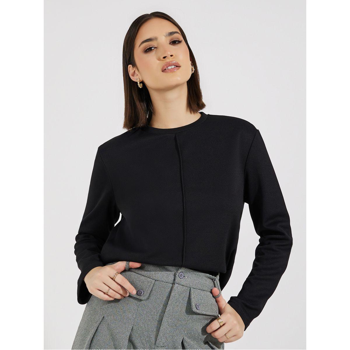 بلوزة محبوكة بقصة بوكسي وحزوز-women-clothing-shirtsandblouses-blouses-image-5