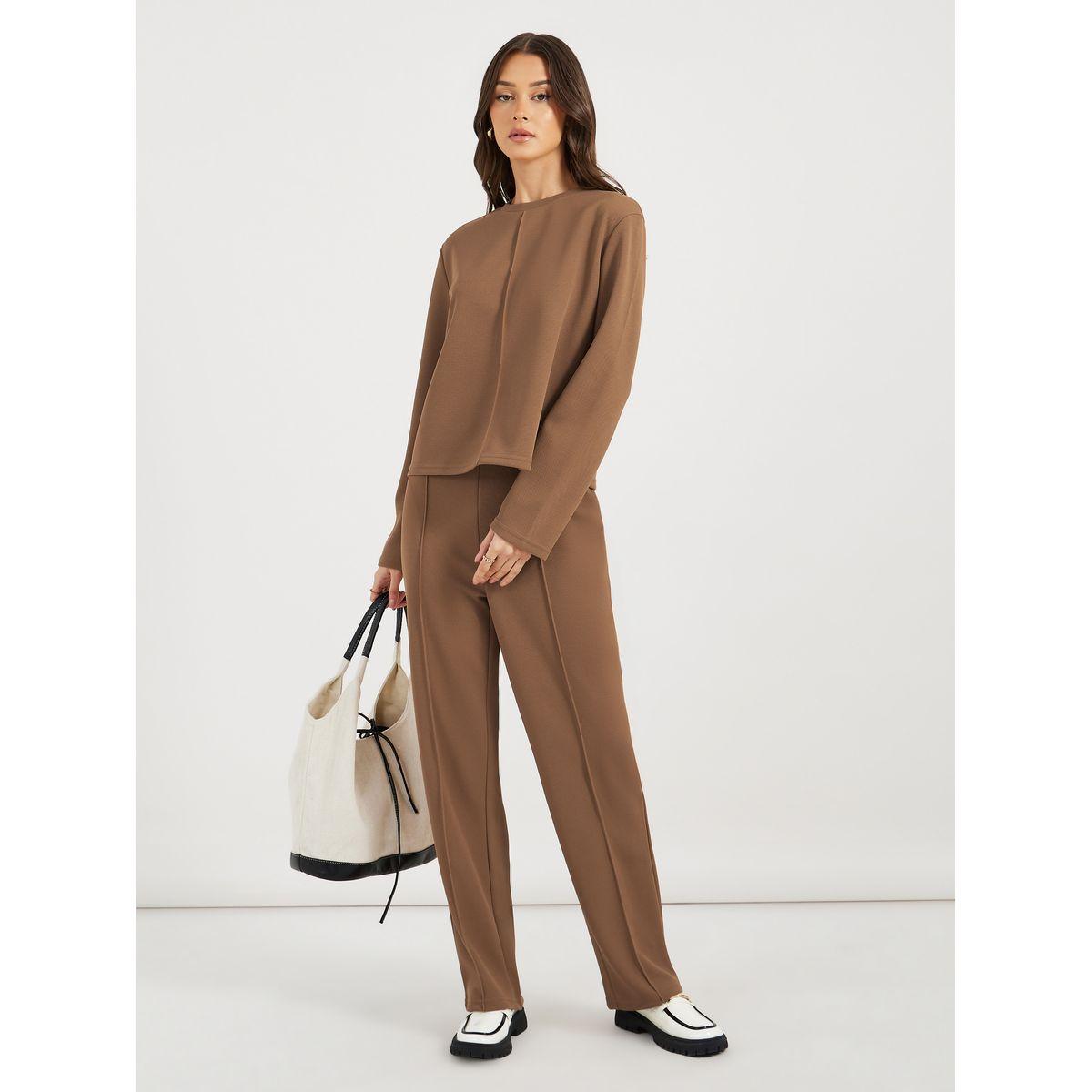Styli Boxy Fit Pintuck Detail Top-women-clothing-shirtsandblouses-blouses-image-2