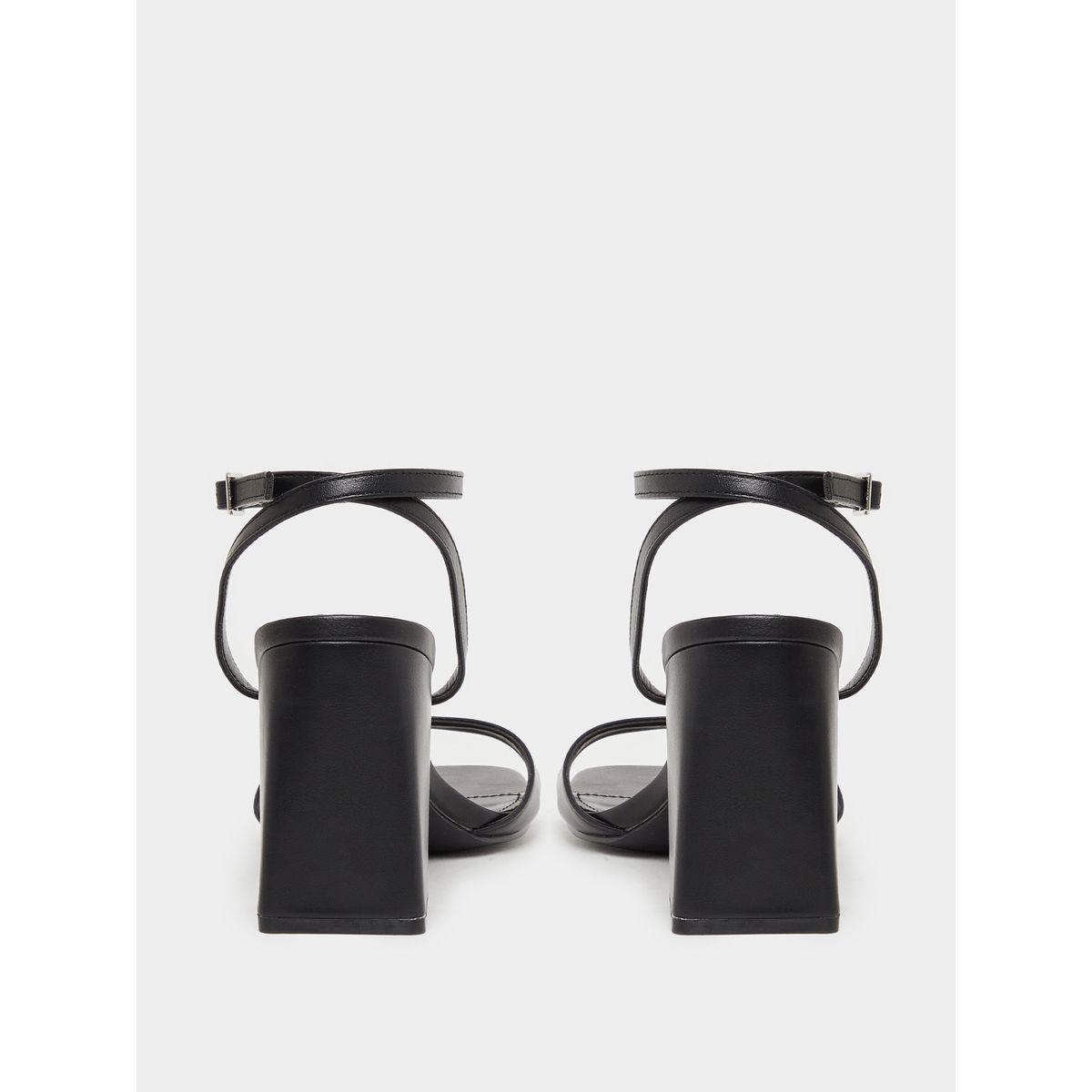 Raid X Styli  Solid Ankle Strap Block Heel Sandals-women-shoes-heels-image-5