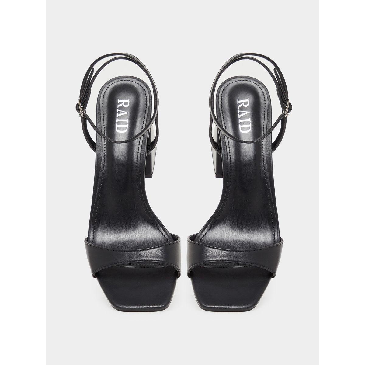 Raid X Styli  Solid Ankle Strap Block Heel Sandals-women-shoes-heels-image-6