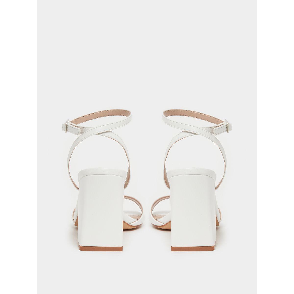 Raid X Styli  Solid Ankle Strap Block Heel Sandals-women-shoes-heels-image-5