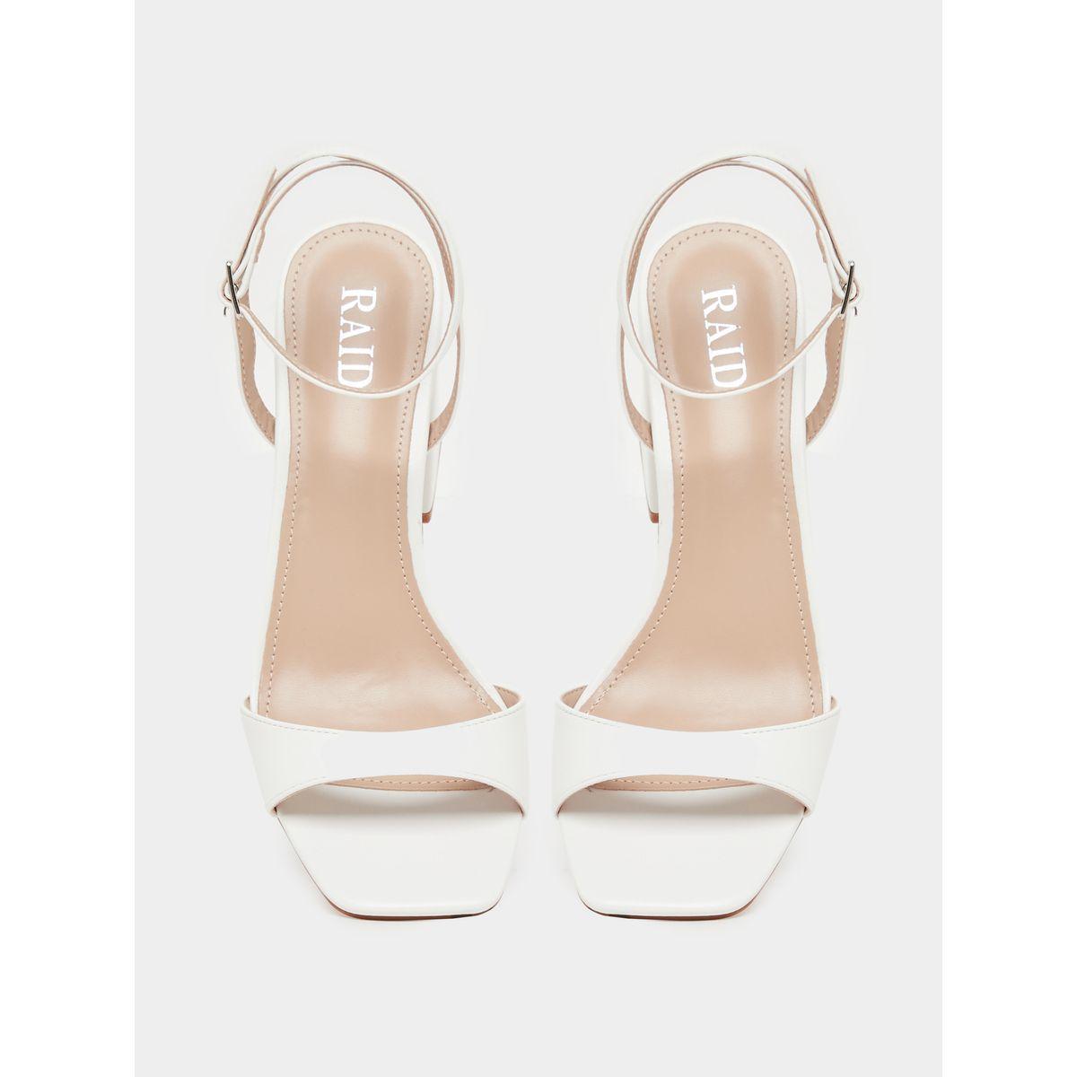 Raid X Styli  Solid Ankle Strap Block Heel Sandals-women-shoes-heels-image-6