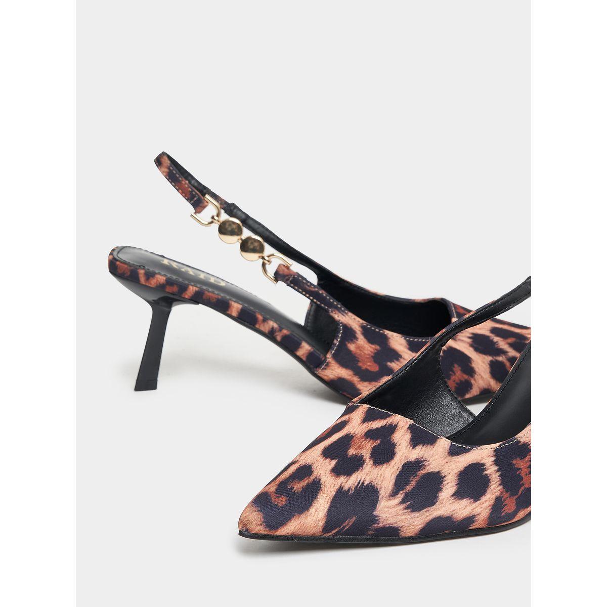 Raid X Styli  Leopard Print Slingback Kitten Heel Pumps-women-shoes-heels-image-3