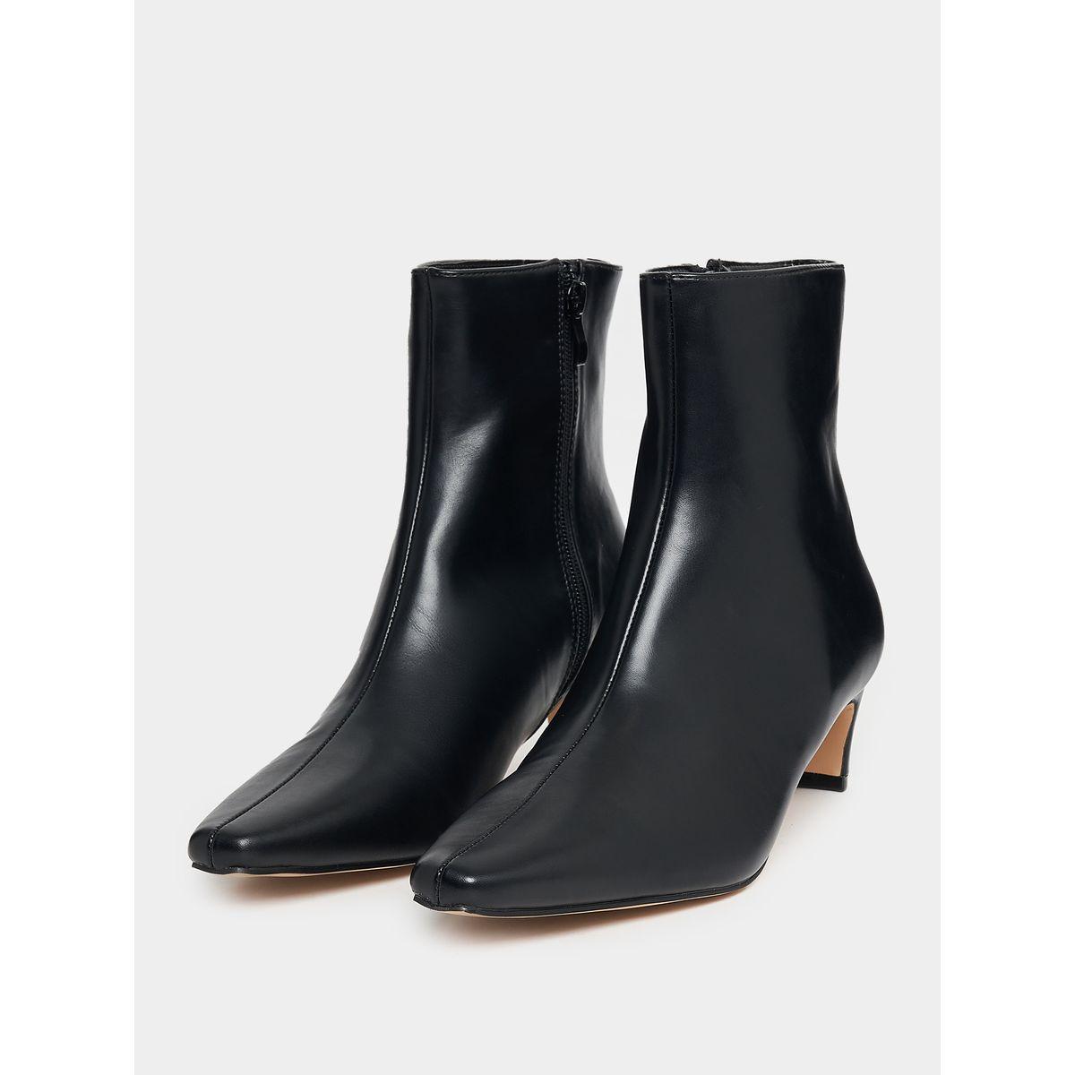 حذاء بوت بطول الكاحل ومقدمة مدببة رايد × ستايلي-women-shoes-boots-image-3
