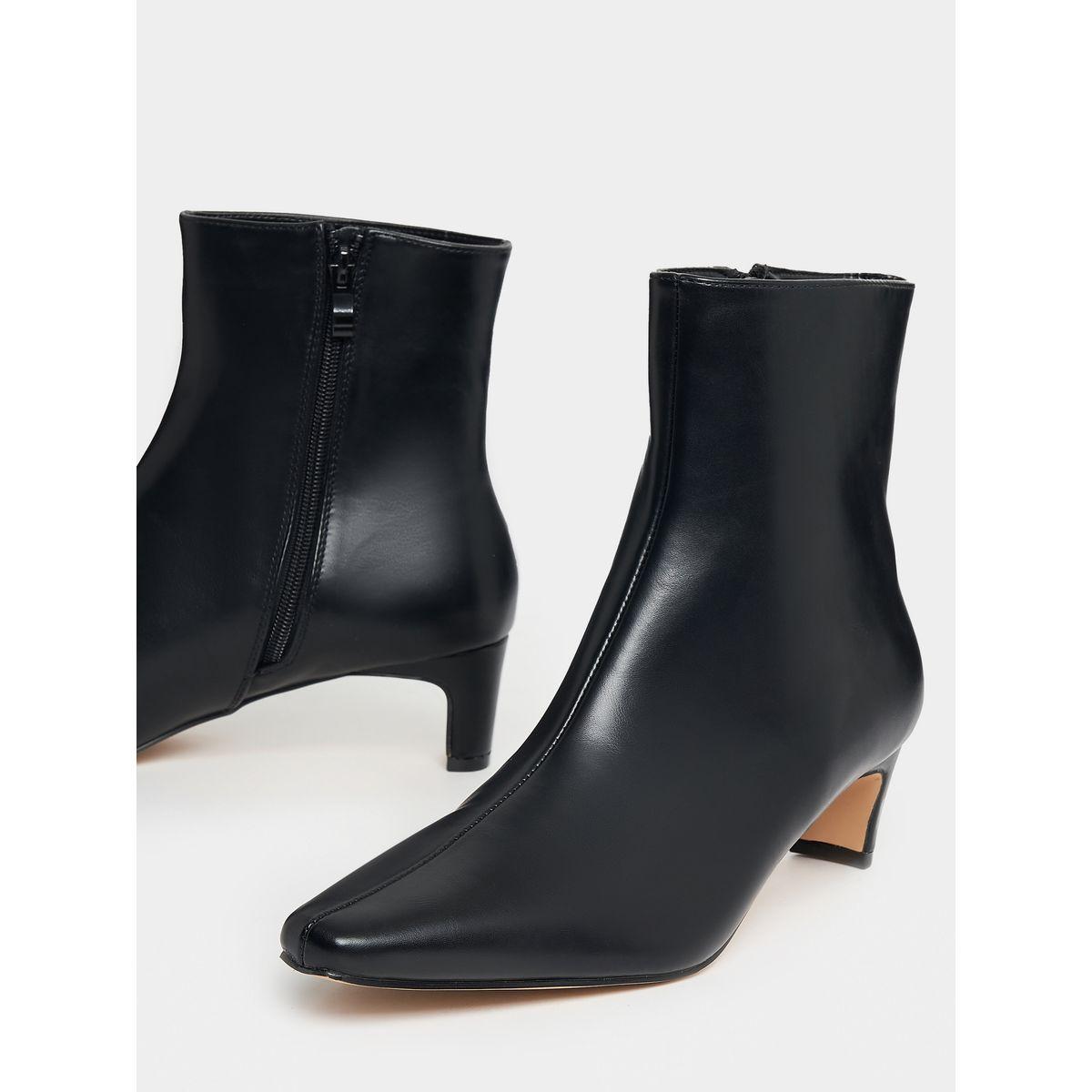 Raid X Styli  Pointed Toe Leather Ankle Boots-women-shoes-boots-image-4