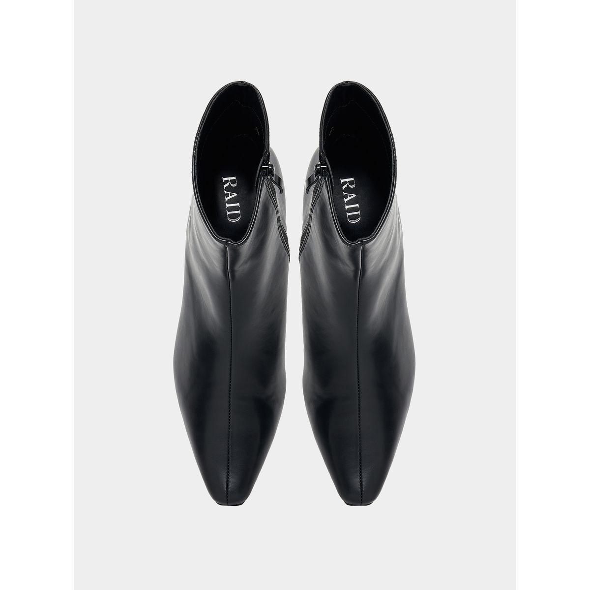 Raid X Styli  Pointed Toe Leather Ankle Boots-women-shoes-boots-image-6