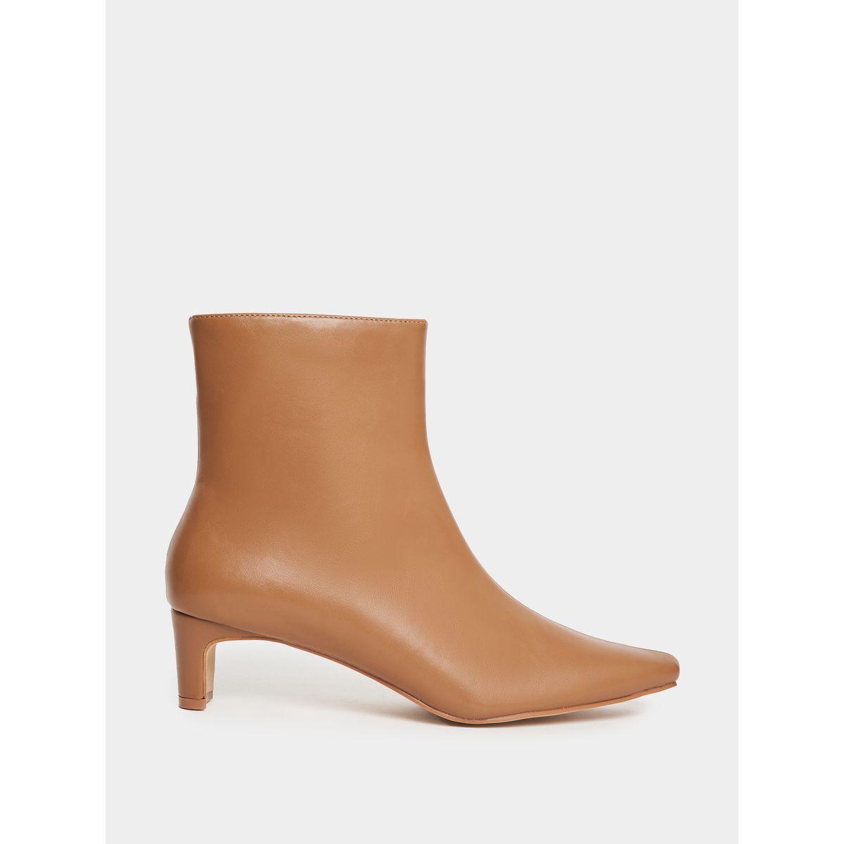 حذاء بوت بطول الكاحل ومقدمة مدببة رايد × ستايلي-women-shoes-boots-image-1