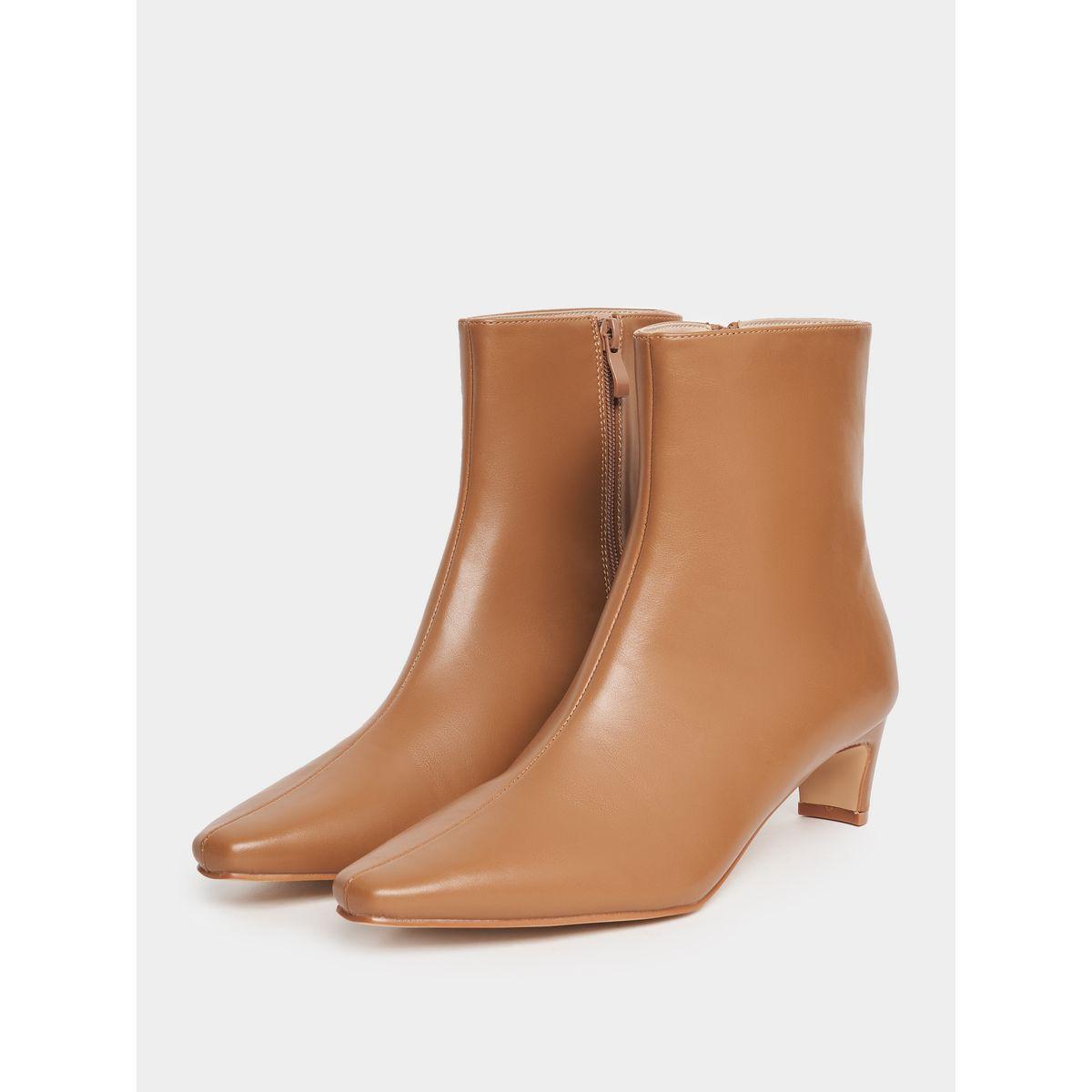حذاء بوت بطول الكاحل ومقدمة مدببة رايد × ستايلي-women-shoes-boots-image-2