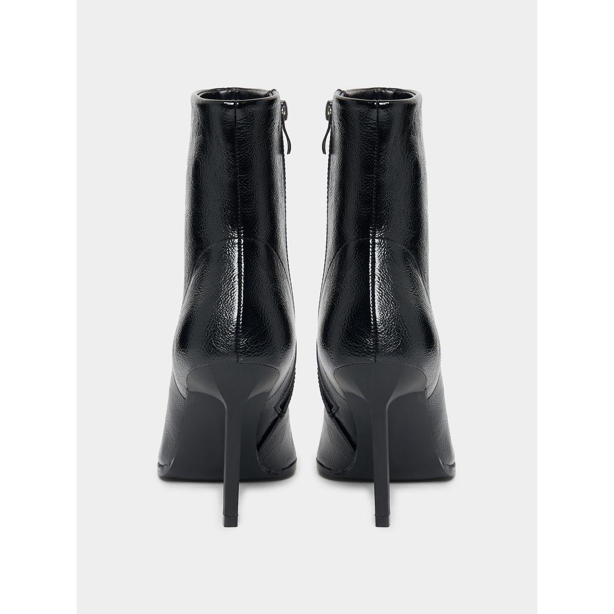 Raid X Styli  Solid Pointed Toe Leather Boots-women-shoes-boots-image-4