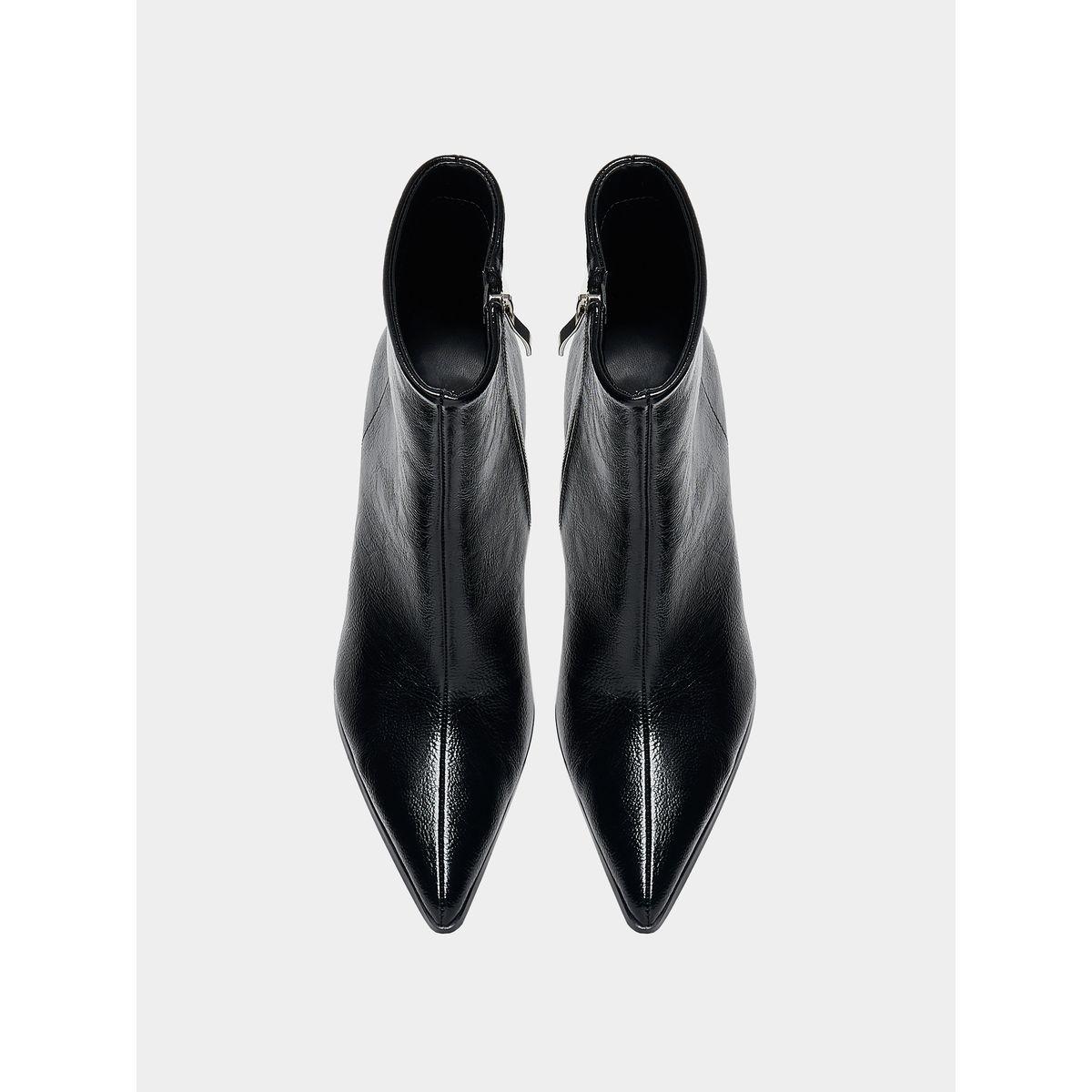 Raid X Styli  Solid Pointed Toe Leather Boots-women-shoes-boots-image-5