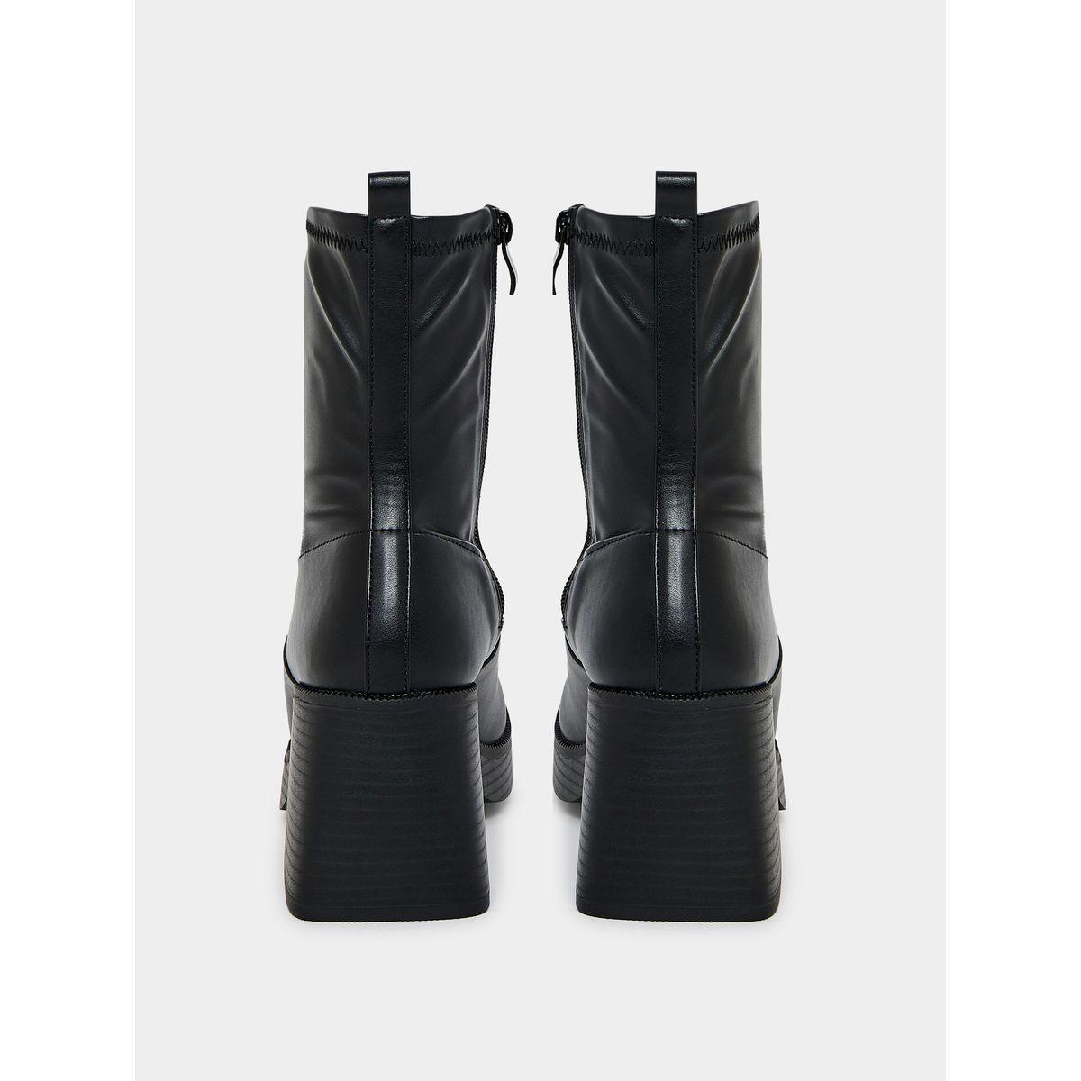 Raid X Styli  Square Toe Platform Heel Leather Boots-women-shoes-boots-image-4