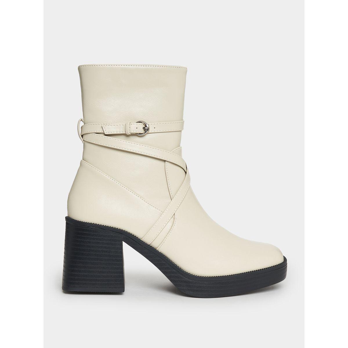 Raid X Styli  Wrap Strap Detail Platform Heel Leather Boots-women-shoes-boots-image-1