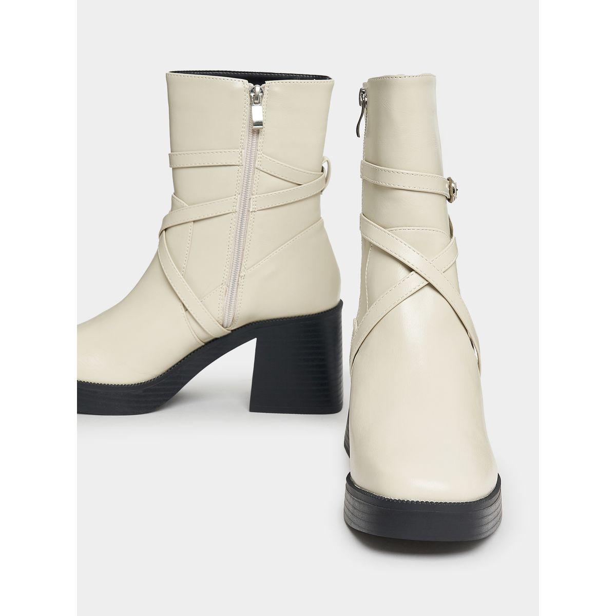 Raid X Styli  Wrap Strap Detail Platform Heel Leather Boots-women-shoes-boots-image-3