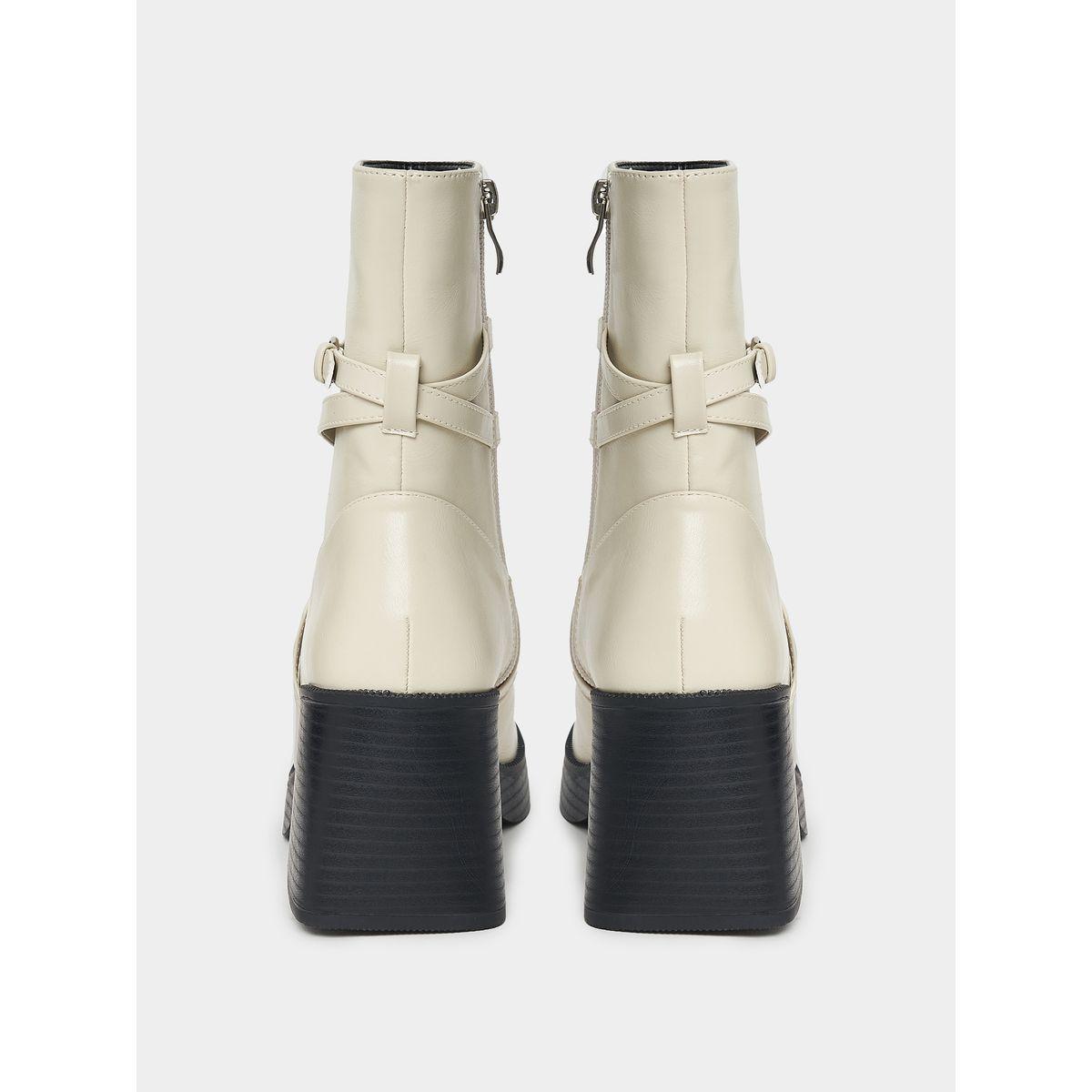 Raid X Styli  Wrap Strap Detail Platform Heel Leather Boots-women-shoes-boots-image-4