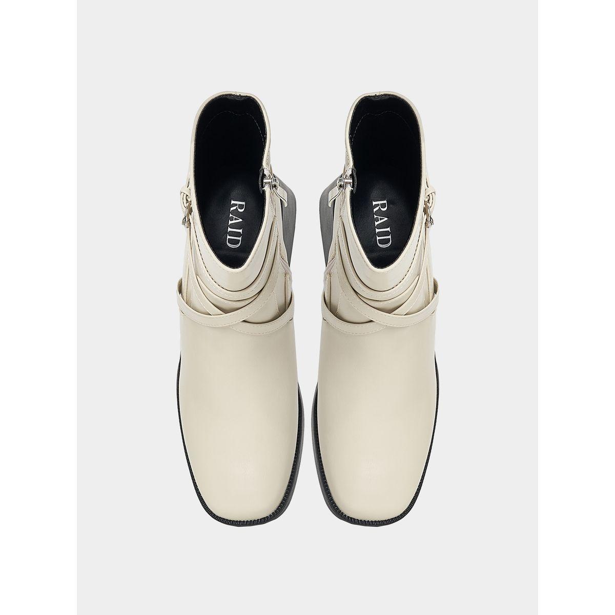 Raid X Styli  Wrap Strap Detail Platform Heel Leather Boots-women-shoes-boots-image-5