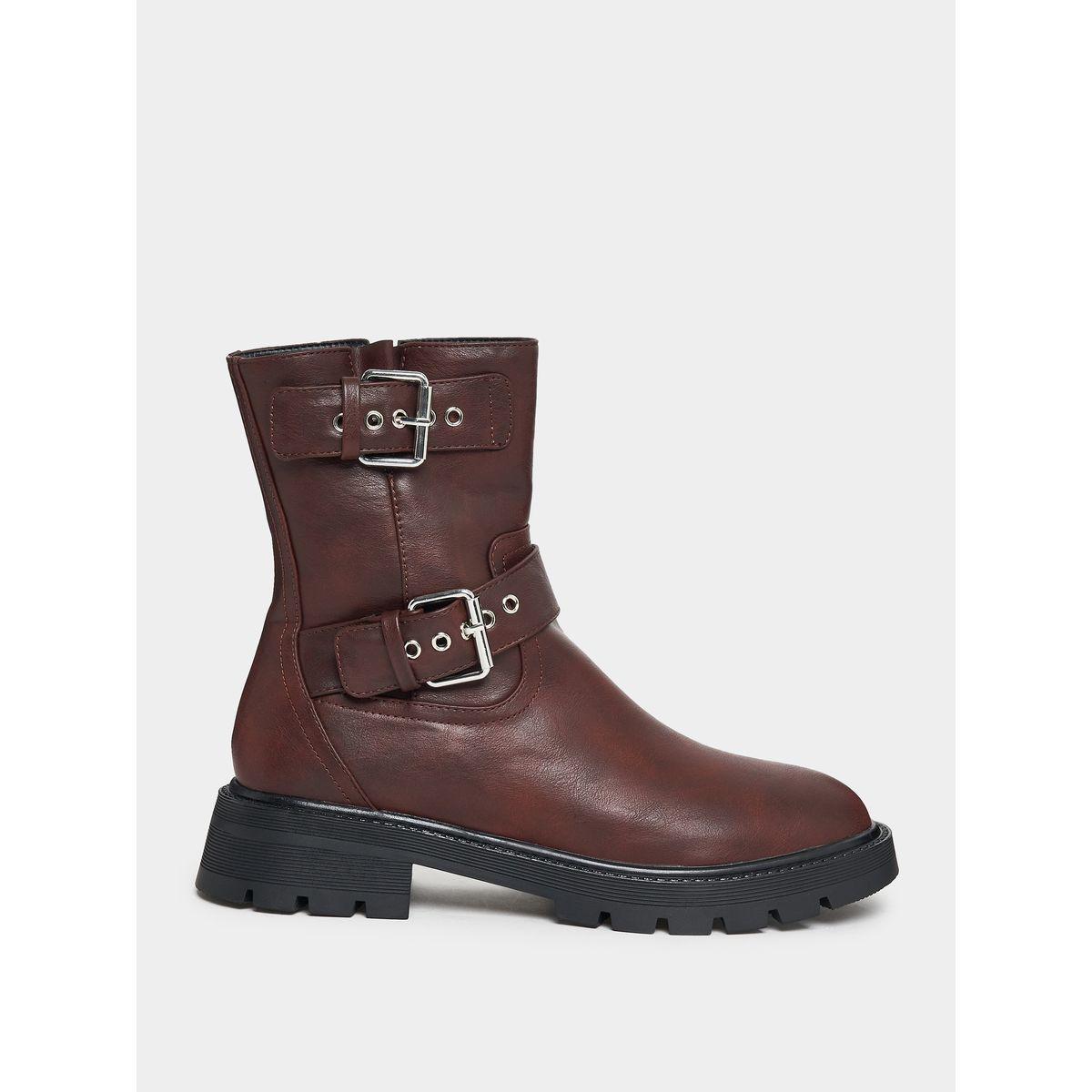 حذاء بوت مزين بإبزيم غلق جانبي رايد × ستايلي-women-shoes-boots-image-2